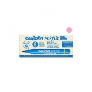 Marcatore acrilico Carioca punta Maxi rosa 45296/12