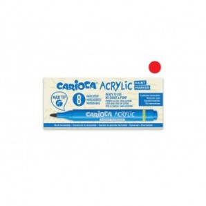 Marcatore acrilico Carioca punta Maxi rosso 45296/03