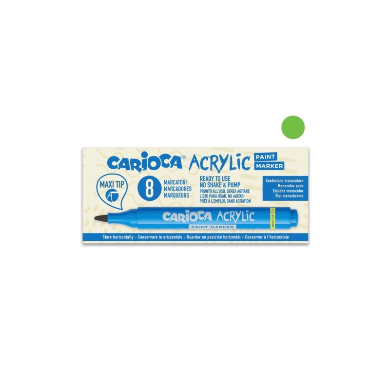 Marcatore acrilico Carioca punta Maxi verde 45296/07