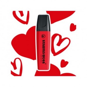 Evidenziatore Stabilo Boss Original 2-5 mm rosso rosso - 70/48