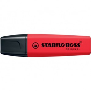 Evidenziatore Stabilo Boss Original 2-5 mm rosso rosso - 70/48