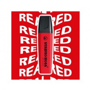 Evidenziatore Stabilo Boss Original 2-5 mm rosso rosso - 70/48