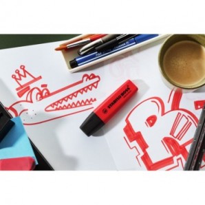 Evidenziatore Stabilo Boss Original 2-5 mm rosso rosso - 70/48