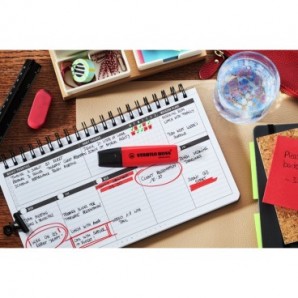 Evidenziatore Stabilo Boss Original 2-5 mm rosso rosso - 70/48