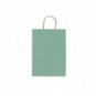 Borsa shopper Rex-Sadoch Allegra tinta unita Fashion su kraft bianco - verde salvia 26x12x36 cm - conf. 25 pz