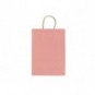 Borsa shopper Rex-Sadoch Allegra tinta unita Fashion su kraft bianco - rosa cipria 36x12x41 cm - conf. 25 pz