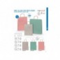 Borsa shopper Rex-Sadoch Allegra tinta unita Fashion su kraft bianco - rosa cipria 36x12x41 cm - conf. 25 pz