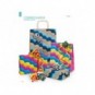 Espositore 100 fogli carta regalo raso + 50 stelle + 30 rocchetti Bri Rex fantasia glamour - RASOCOORD33G