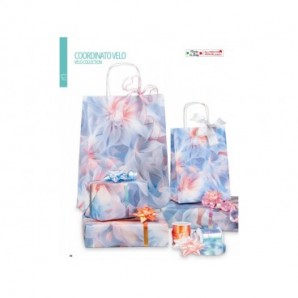 Espositore 100 fogli carta regalo raso + 50 stelle + 30 rocchetti Bri Rex fantasia velo - RASOCOORD34G