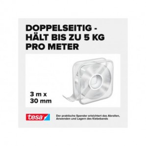 Nastro biadesivo universale con Nano Power Tesa 3 m x 30 mm 55810-00002-00