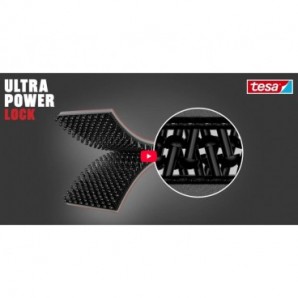 Strisce adesive Ultra Power Tesa nere in PP 5 cm x 25 mm - conf. 2 pz - 55234-00000-00