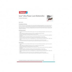 Strisce adesive Ultra Power Tesa nere in PP 5 cm x 25 mm - conf. 2 pz - 55234-00000-00