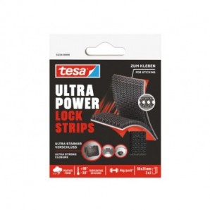 Strisce adesive Ultra Power Tesa nere in PP 5 cm x 25 mm - conf. 2 pz - 55234-00000-00