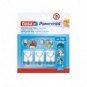 Ganci autoadesivi in filo metallico Tesa Powerstrips S bianco - conf. 3 pz - 57615-00001-00