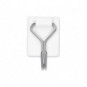 Ganci autoadesivi in filo metallico Tesa Powerstrips S bianco - conf. 3 pz - 57615-00001-00