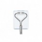 Ganci autoadesivi in filo metallico Tesa Powerstrips S trasparente - conf. 3 pz - 58620-00001-00