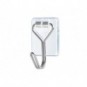 Ganci autoadesivi in filo metallico Tesa Powerstrips S trasparente - conf. 3 pz - 58620-00001-00