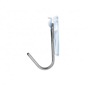 Ganci autoadesivi in filo metallico Tesa Powerstrips S trasparente - conf. 3 pz - 58620-00001-00