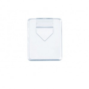 Ganci autoadesivi in filo metallico Tesa Powerstrips S trasparente - conf. 3 pz - 58620-00001-00