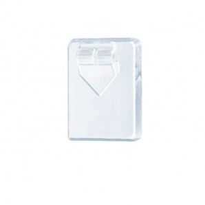 Ganci autoadesivi in filo metallico Tesa Powerstrips S trasparente - conf. 3 pz - 58620-00001-00
