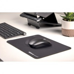 Tappetino mouse XL Fellowes Breyta con antibatterico Microban 28×21 cm - nero 100138995