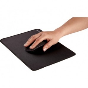 Tappetino mouse XL Fellowes Breyta con antibatterico Microban 28×21 cm - nero 100138995