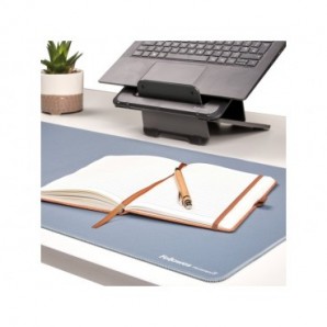 Sottomano da scrivania con Microban Fellowes Breyta blu marino 100139322