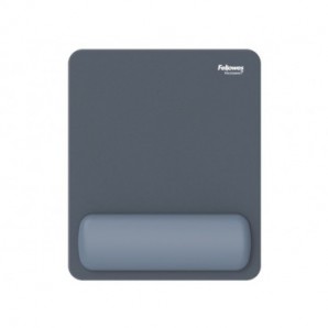 Tappetino mouse con poggiapolso Fellowes Breyta - antibatterico Microban 24×20 cm - blu marino - 100142557