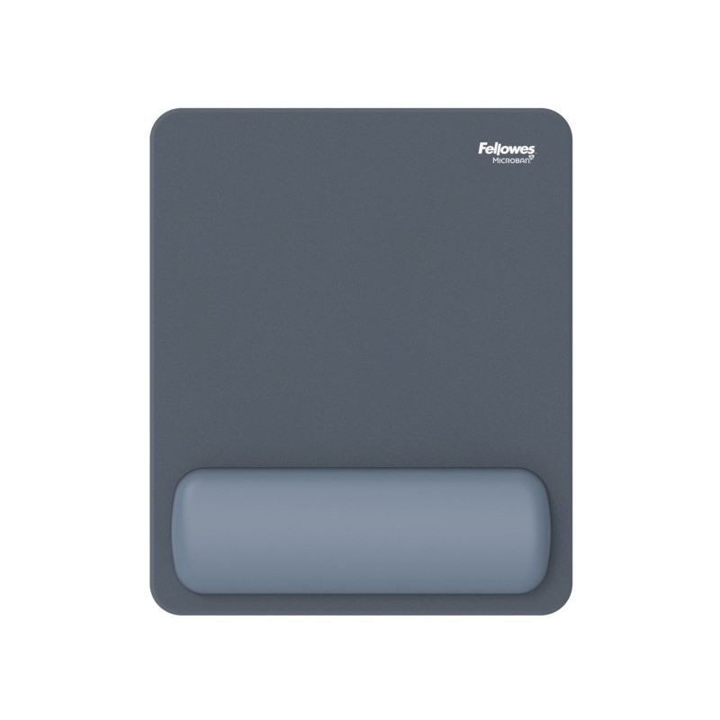 Tappetino mouse con poggiapolso Fellowes Breyta - antibatterico Microban 24×20 cm - blu marino - 100142557