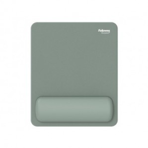 Tappetino mouse con poggiapolso Fellowes Breyta - antibatterico Microban 24×20 cm - salvia - 100142558