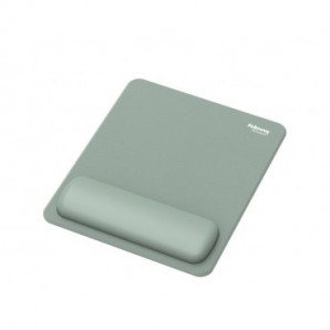 Tappetino mouse con poggiapolso Fellowes Breyta - antibatterico Microban 24×20 cm - salvia - 100142558