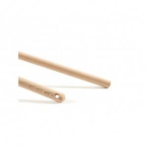 Manico di scopa Perfetto Woody Spazzina in faggio grezzo - 150 cm 0035