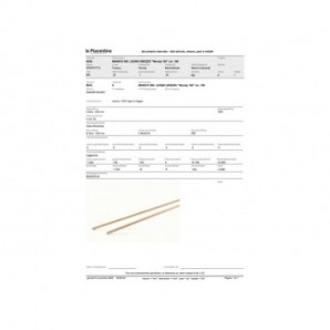 Manico di scopa Perfetto Woody Spazzina in faggio grezzo - 150 cm 0035