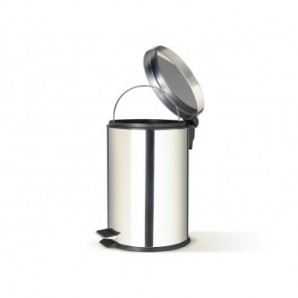 Bidone in acciaio inox con pedale Perfetto e vaschetta estraibile da 20 L ''Premium'' Ø 34x H.44,5 cm - 0447 - 0448