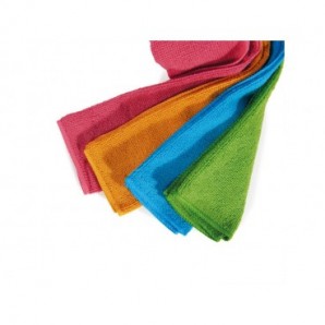 Panno in microfibra Perfetto Basic 36x34 cm - colori assortiti - conf. 4 pezzi 19511