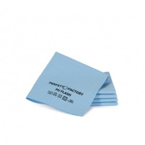 Panno in microfibra PU Perfetto Flash 34x36 cm - colore blu - conf. 5 pezzi 26590