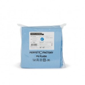 Panno in microfibra PU Perfetto Flash 34x36 cm - colore blu - conf. 5 pezzi 26590