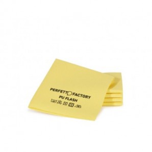 Panno in microfibra PU Perfetto Flash 34x36 cm - colore giallo - conf. 5 pezzi 26592