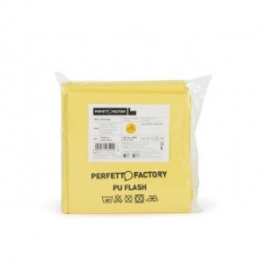 Panno in microfibra PU Perfetto Flash 34x36 cm - colore giallo - conf. 5 pezzi 26592