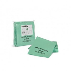 Panno in microfibra PU Perfetto Flash 34x36 cm - colore verde - conf. 5 pezzi 26593