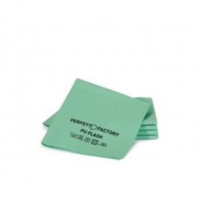 Panno in microfibra PU Perfetto Flash 34x36 cm - colore verde - conf. 5 pezzi 26593