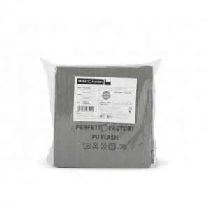 Panno in microfibra PU Perfetto Flash 34x36 cm - colore grigio - conf. 5 pezzi 26594