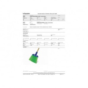 Scopa per esterni con filato in PP Perfetto DS-3 26x4x28 cm verde/blu 0004A