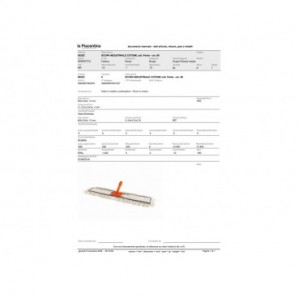 Scopa raccoglipolvere Perfetto Penta 80 cm - frange cotone/poliestere 0025C