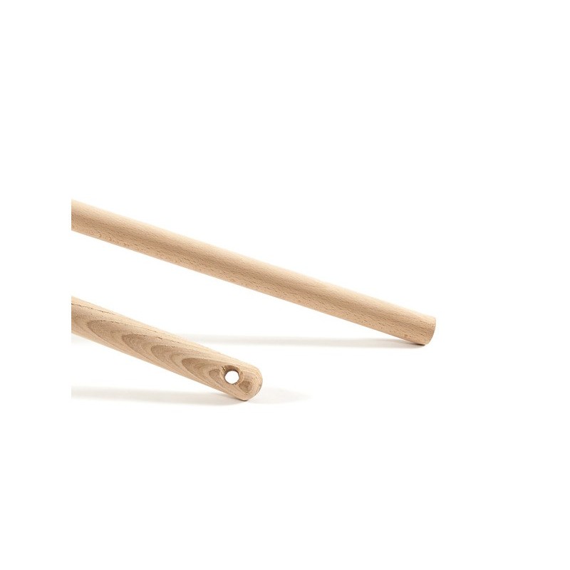 Manico industriale in legno grezzo senza foro Perfetto Woody DS 130 cm x Ø2,3 cm 0037D