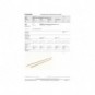 Manico industriale in legno grezzo senza foro Perfetto Woody DS 130 cm x Ø2,3 cm 0037D
