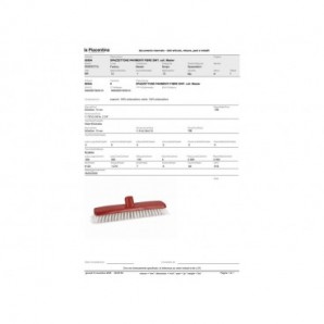 Spazzettone pavimenti in fibre sintetiche Perfetto Master 30x6x7 cm 0050A