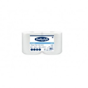Bobine multiuso Bulkysoft Classic Wiper Roll 160 Evo bianco in cellulosa 800 strappi rotolo conf. 2 pz 2 veli - 55977