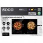 Fornello ad induzione digitale Sogo ad alta potenza 2000+1500 W COC-SS-10247
