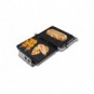 Sandwichera 4 fette Sogo apertura 180° copertura acciaio inox 2000 W SAN-SS-7137